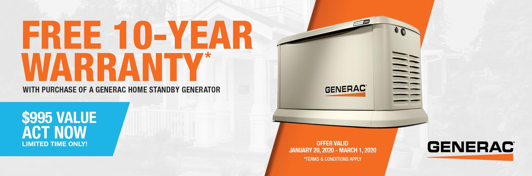 Homestandby Generator Deal | Warranty Offer | Generac Dealer | Arlington, WA